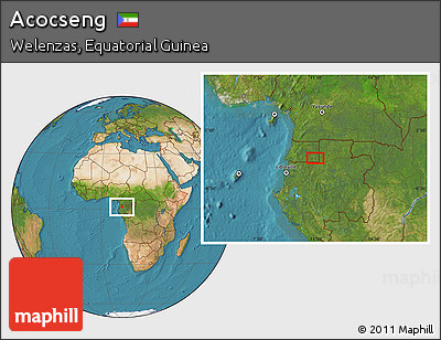 Satellite Location Map of Acocseng