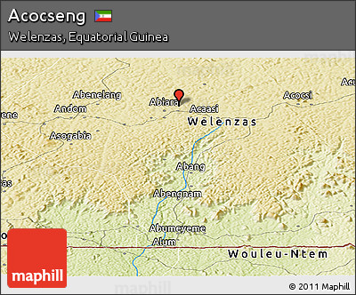 Physical Panoramic Map of Acocseng