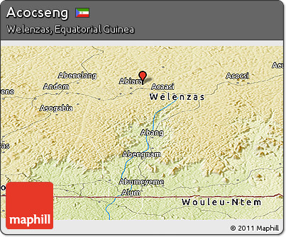 Physical Panoramic Map of Acocseng
