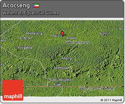 Satellite Panoramic Map of Acocseng