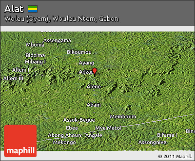 Satellite Panoramic Map of Alat