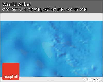 Physical 3D Map of the Area around 1° 13' 33" N, 137° 46' 30" E