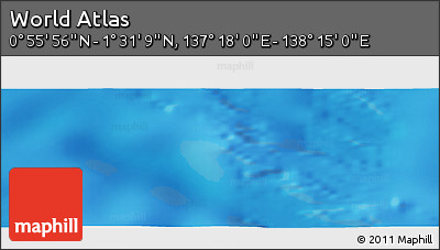 Physical Panoramic Map of the Area around 1° 13' 33" N, 137° 46' 30" E