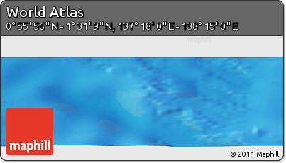 Physical Panoramic Map of the Area around 1° 13' 33" N, 137° 46' 30" E