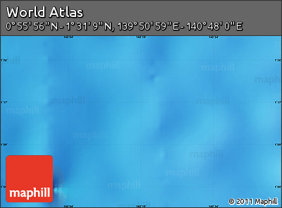 Physical Map of the Area around 1° 13' 33" N, 140° 19' 29" E