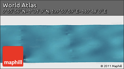 Satellite Panoramic Map of the Area around 1° 13' 33" N, 140° 19' 29" E