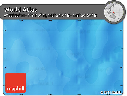 Political Map of the Area around 1° 13' 33" N, 142° 52' 30" E