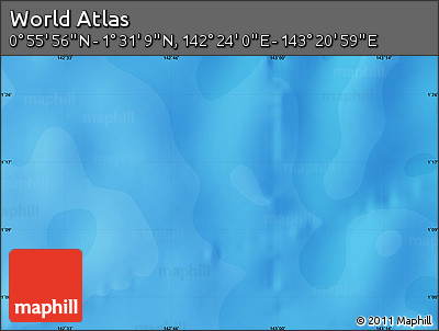 Political Map of the Area around 1° 13' 33" N, 142° 52' 30" E