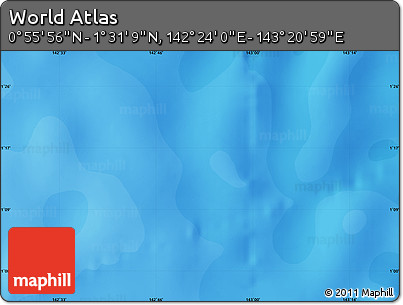 Political Map of the Area around 1° 13' 33" N, 142° 52' 30" E