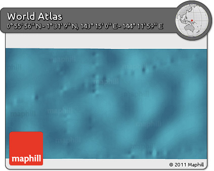 Satellite 3D Map of the Area around 1° 13' 33" N, 143° 43' 29" E