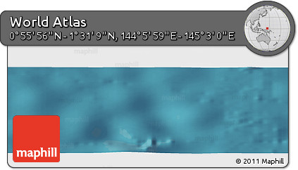 Satellite Panoramic Map of the Area around 1° 13' 33" N, 144° 34' 29" E