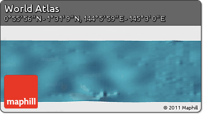 Satellite Panoramic Map of the Area around 1° 13' 33" N, 144° 34' 29" E