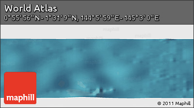 Satellite Panoramic Map of the Area around 1° 13' 33" N, 144° 34' 29" E