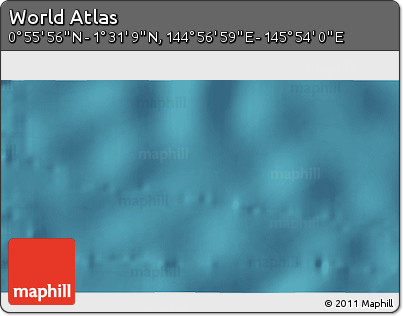 Satellite 3D Map of the Area around 1° 13' 33" N, 145° 25' 30" E
