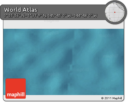 Satellite 3D Map of the Area around 1° 13' 33" N, 145° 16' 30" W