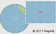 Savanna Style Location Map of the area around 1° 13' 33" N, 145° 16' 30" W