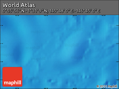 Physical Map of the Area around 1° 13' 33" N, 146° 16' 30" E