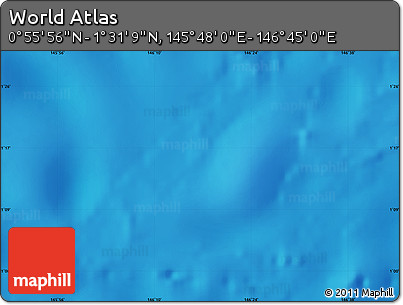 Physical Map of the Area around 1° 13' 33" N, 146° 16' 30" E