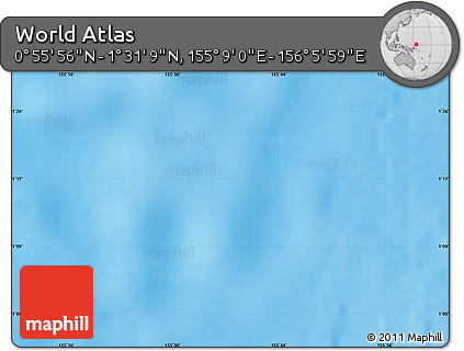 Physical Map of the Area around 1° 13' 33" N, 155° 37' 30" E