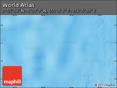 Physical Map of the Area around 1° 13' 33" N, 155° 37' 30" E
