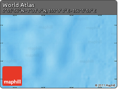 Physical Map of the Area around 1° 13' 33" N, 155° 37' 30" E