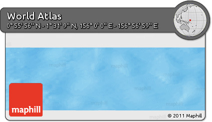 Physical Panoramic Map of the Area around 1° 13' 33" N, 156° 28' 29" E