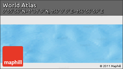 Physical Panoramic Map of the Area around 1° 13' 33" N, 156° 28' 29" E