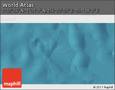 Satellite 3D Map of the Area around 1° 13' 33" N, 157° 19' 29" E