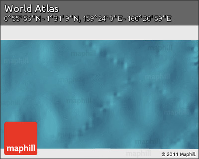 Satellite 3D Map of the Area around 1° 13' 33" N, 159° 52' 30" E