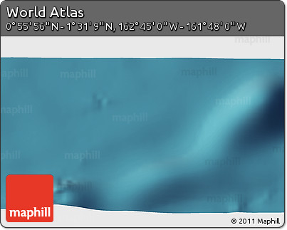 Satellite 3D Map of the Area around 1° 13' 33" N, 162° 16' 30" W