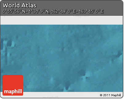 Satellite 3D Map of the Area around 1° 13' 33" N, 163° 16' 30" E