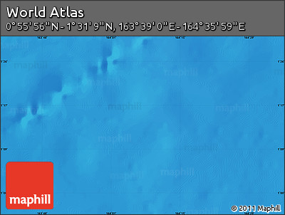 Physical Map of the Area around 1° 13' 33" N, 164° 7' 30" E