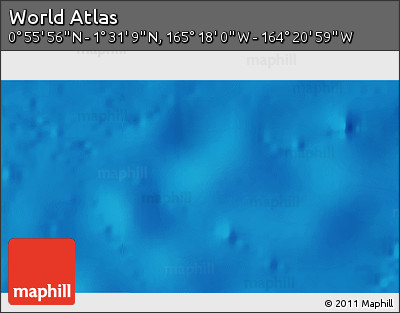 Physical 3D Map of the Area around 1° 13' 33" N, 164° 49' 29" W