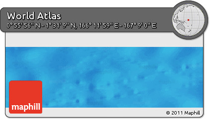 Physical Panoramic Map of the Area around 1° 13' 33" N, 166° 40' 30" E