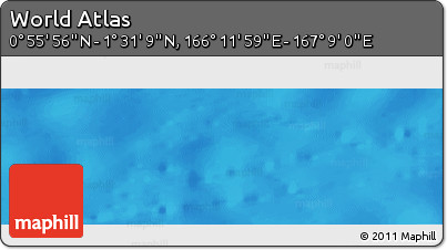Physical Panoramic Map of the Area around 1° 13' 33" N, 166° 40' 30" E