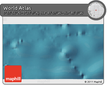 Satellite 3D Map of the Area around 1° 13' 33" N, 168° 13' 29" W