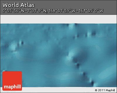 Satellite 3D Map of the Area around 1° 13' 33" N, 168° 13' 29" W