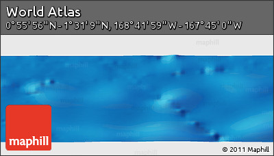 Physical Panoramic Map of the Area around 1° 13' 33" N, 168° 13' 29" W
