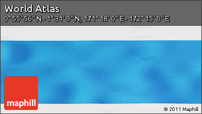 Physical Panoramic Map of the Area around 1° 13' 33" N, 171° 46' 30" E