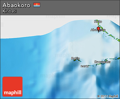 Physical 3D Map of Abaokoro