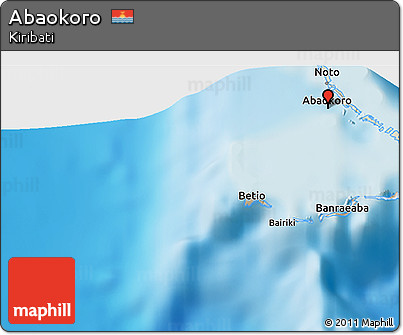Shaded Relief 3D Map of Abaokoro