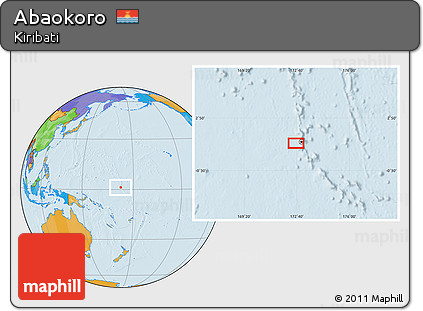 Political Location Map of Abaokoro