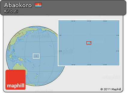 Savanna Style Location Map of Abaokoro