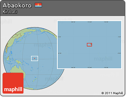 Savanna Style Location Map of Abaokoro