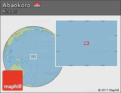 Savanna Style Location Map of Abaokoro