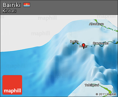 Physical Panoramic Map of Bairiki
