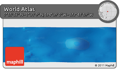 Physical Panoramic Map of the Area around 1° 13' 33" N, 174° 10' 30" W
