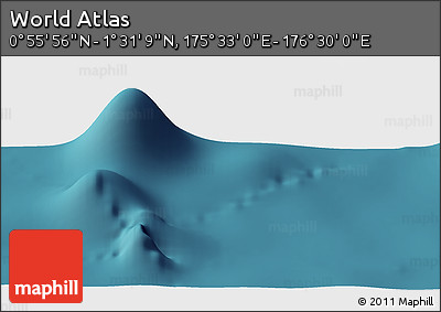 Satellite Panoramic Map of the Area around 1° 13' 33" N, 176° 1' 30" E