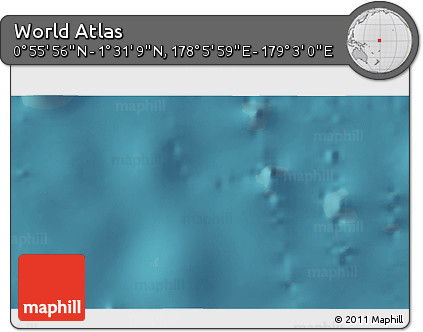 Satellite 3D Map of the Area around 1° 13' 33" N, 178° 34' 29" E