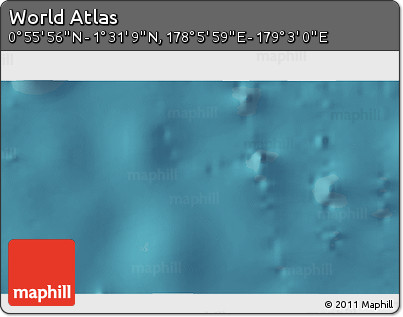 Satellite 3D Map of the Area around 1° 13' 33" N, 178° 34' 29" E